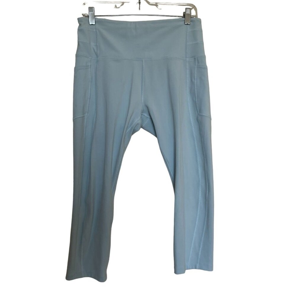 Lorna‎ James Legging Womens Size XL Blue Cropped Pockets